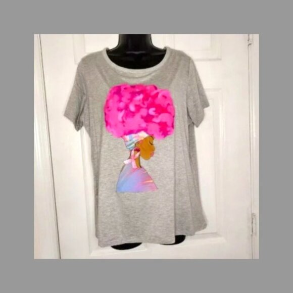 Ashley Stewart Breast Cancer Graphic shirt Size XL - Picture 1 of 4
